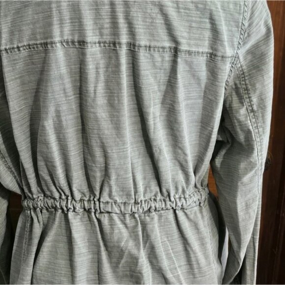 Lane Bryant Cinch Waist Utility Jacket Army Green Size 14 - Picture 11 of 14